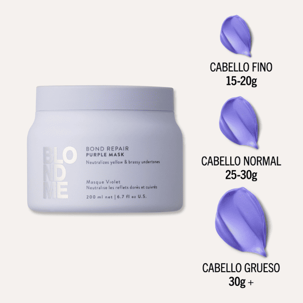 Schwarzkopf Blondme - Mascarilla MORADA Bond Repair 200 ml