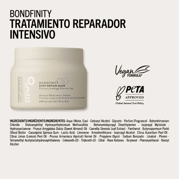 Schwarzkopf Blondme - Mascarilla REPARADORA INTENSIVA Bondfinity 200 ml