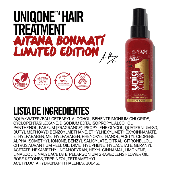 Revlon - Mascarilla sin aclarado UNIQ ONE AITANA BONMATÍ (Edición Limitada) (Vegano) 150 ml