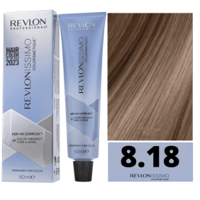 Revlon - Tinte Revlonissimo Colorsmetique 8.18 Rubio Claro Castaño Ceniza 60 ml (Ker-Ha Complex)