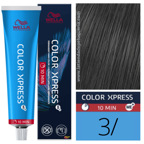Wella - Tinte COLOR XPRESS 3/ Castaño Oscuro 60 ml