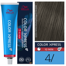Wella - Tinte COLOR XPRESS 4/ Castaño Medio 60 ml