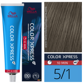 Wella - Tinte COLOR XPRESS 5/1 Castaño Oscuro Ceniza 60 ml