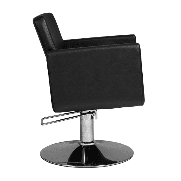 Mudi - Silla de peluquería CHIC R BLACK ROUND BASE STYLING CHAIR