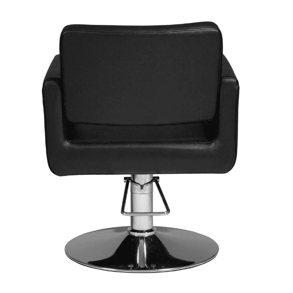 Mudi - Silla de peluquería CHIC R BLACK ROUND BASE STYLING CHAIR