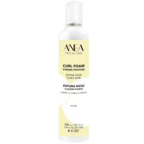 Anea Techline - Espuma Definidora de Rizos Fijación Fuerte 300 ml