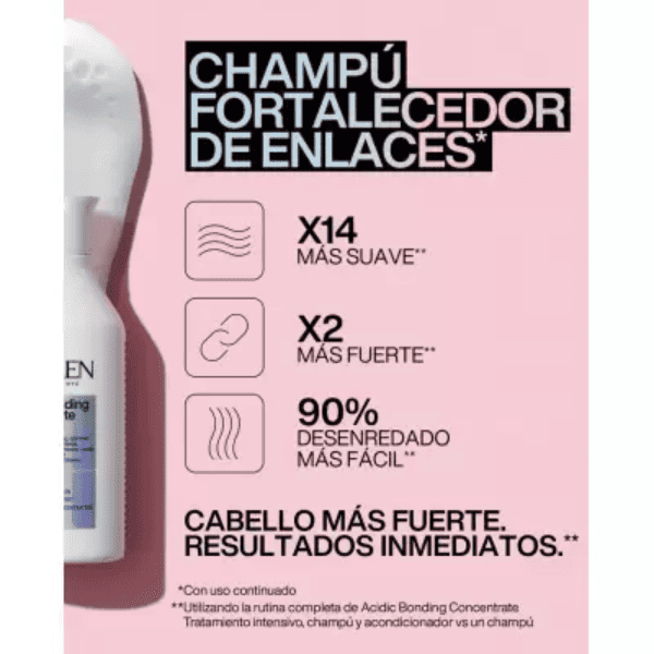 Redken - Champú ACIDIC BONDING CONCENTRATE para Cabello Dañado, Seco y Químicamente Tratado 300 ml
