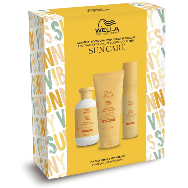 Wella Invigo - Pack SOLAR (Champú 300 ml + Acondicionador 200 ml + Spray Protector 150 ml)