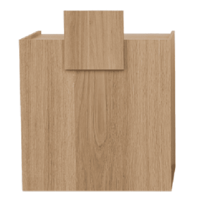 Mudi - Recepción WILLK WOODEN RECEPTION DESK OAK DECO IN OAK