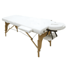 Yahari - Camilla Plegable 3 Cuerpos Madera Blanca (180 cm x 60 cm) (YAHCAMPLE3B)