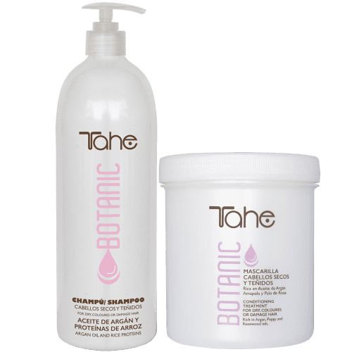 Tahe Botanic - Pack oferta champú botanic nutritivo 1000 ml + mascarilla botanic reparadora 700 ml (FORMATO AHORRO GIGANTE edición limitada)