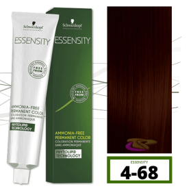 Schwarzkopf - Tinte ESSENSITY Sin Amoniaco Teca 4-68 Castaño Medio Marrón Rojo 60 ml 