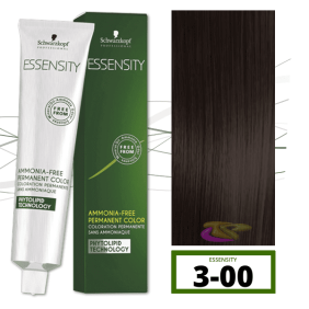 Schwarzkopf - Tinte ESSENSITY Sin Amoniaco Nature+ 3-00 Castaño Oscuro Natural Intenso 60 ml 