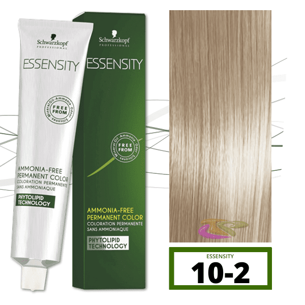Schwarzkopf - Tinte ESSENSITY Sin Amoniaco Cedro 10-2 Rubio Platino Humo 60 ml 
