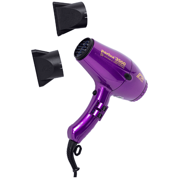 Parlux - Secador de pelo 3500 SUPERCOMPACT IONIC Violeta 1960 watios