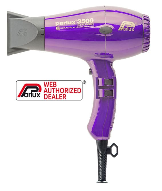 Parlux - Secador de pelo 3500 SUPERCOMPACT IONIC Violeta 1960 watios