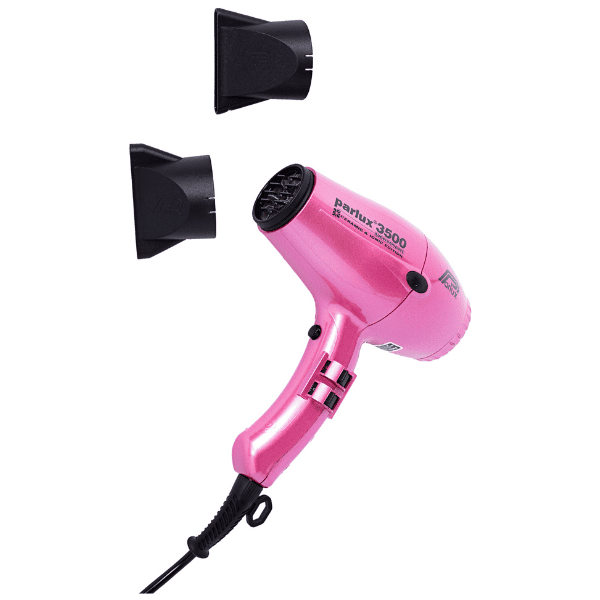 Parlux - Secador de pelo 3500 SUPERCOMPACT IONIC Rosa 1960 watios