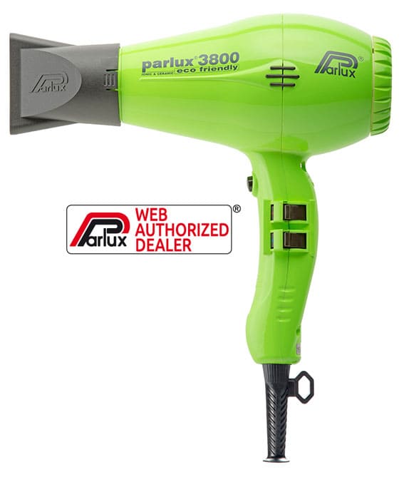 Parlux - Secador de pelo 3800 ECO FRIENDLY IONIC CERAMIC Verde 2100 watios