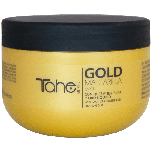 Tahe Botanic - Mascarilla Keratin Gold OROLIQUIDO con Queratina pura 300 ml