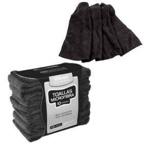 PACK 12 Toallas Negras 100% Algodón 40x80 - Spain Barbers, toallas