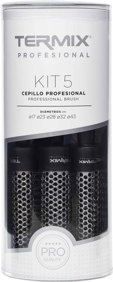 Termix - Pack 5 cepillos clásico (17 - 23 - 28 - 32 - 43 mm)