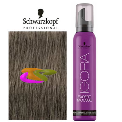 Schwarzkopf - Coloración mousse semipermanente 8-1 Rubio Claro Ceniza 100 ml