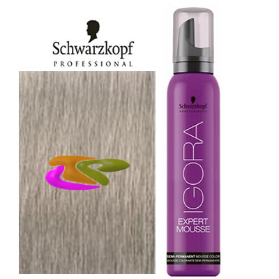 Schwarzkopf - Coloración mousse semipermanente 9,5-1 Rubio Muy Claro Ceniza 100 ml