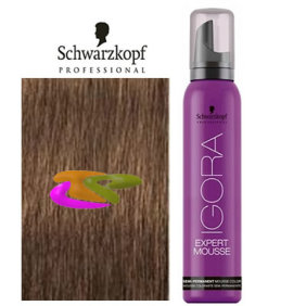 Schwarzkopf - Coloración mousse semipermanente 7-65 Rubio Medio Marrón Dorado 100 ml