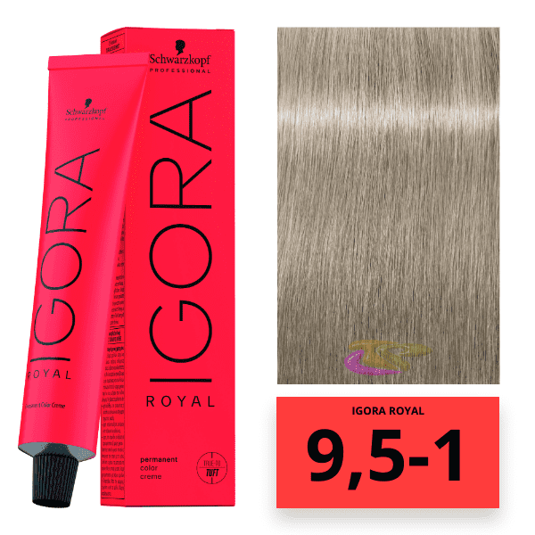 Schwarzkopf - Tinte Igora Royal MATIZADOR DE MECHAS 9,5 1 Pastel Perla 60 ml 