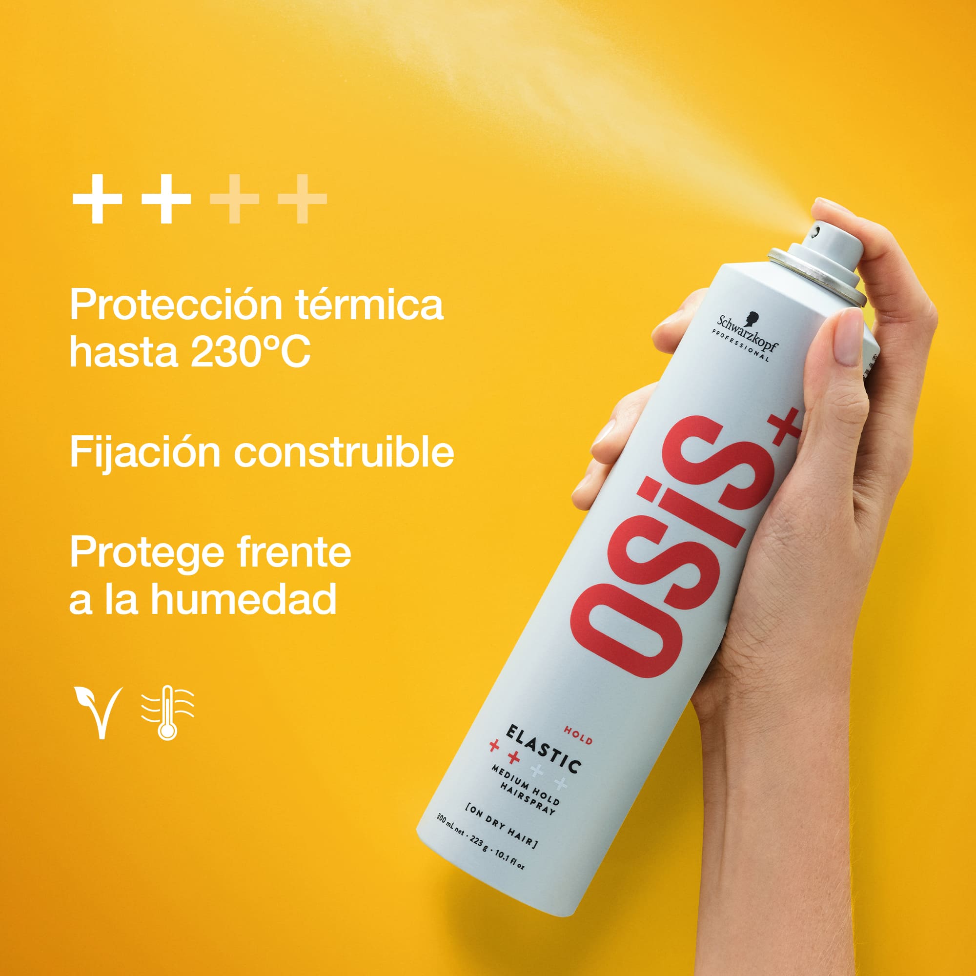 Schwarzkopf Osis+  - Laca ELASTIC FINISH fijación flexible 300 ml  