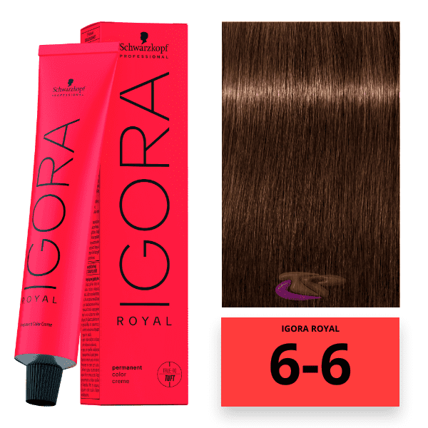 Schwarzkopf - Tinte Igora Royal 6/6 Rubio Oscuro Marrón 60 ml 