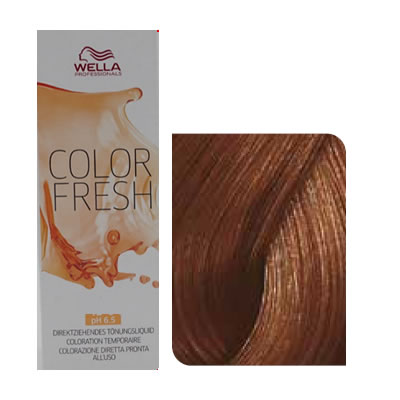 Wella - Baño de color COLOR FRESH 6/7 Rubio Oscuro Marrón 75 ml
