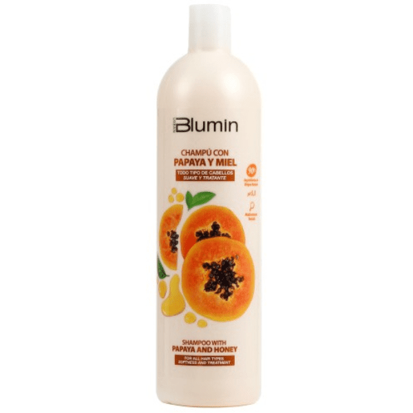 Blumin - Champú PAPAYA Y MIEL (Sedoso y Ultrabrillante) 1000 ml