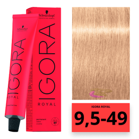 Schwarzkopf - Tinte Igora Royal MATIZADOR DE MECHAS 9,5 49 Pastel Nude 60 ml 