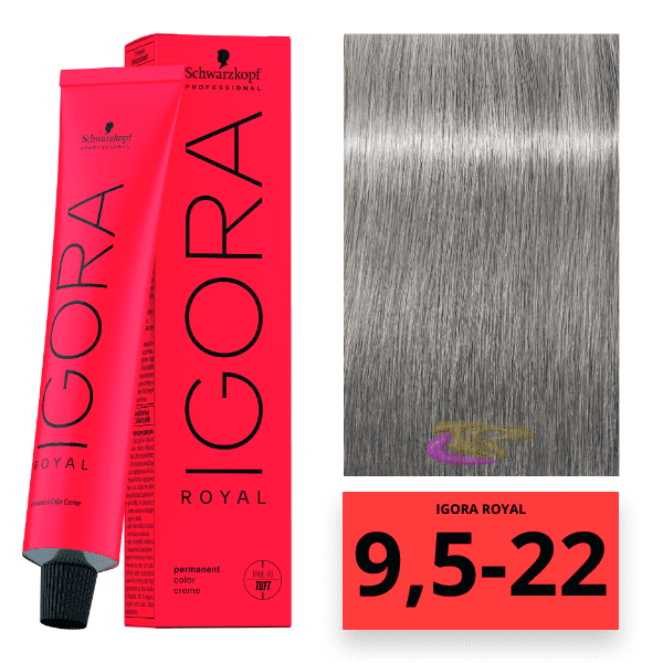 Schwarzkopf - Tinte Igora Royal MATIZADOR DE MECHAS 9,5 22 Pastel Azul 60 ml 