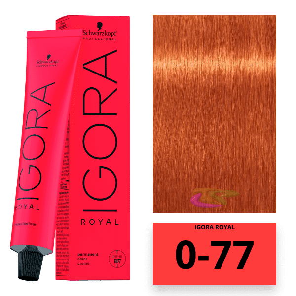 Schwarzkopf - Tinte Igora Royal 0/77 Intensificador Cobre 60 ml