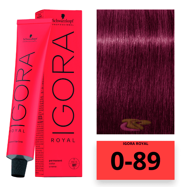 Schwarzkopf - Tinte Igora Royal 0/89 Intensificador Rojo Violeta 60 ml 