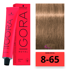 Schwarzkopf - Tinte Igora Royal 8/65 Rubio Claro Marrón Dorado 60 ml 