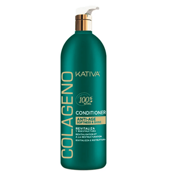 Kativa - Acondicionador COLÁGENO Antiedad (libre de sal y sin sulfatos) 1000 ml