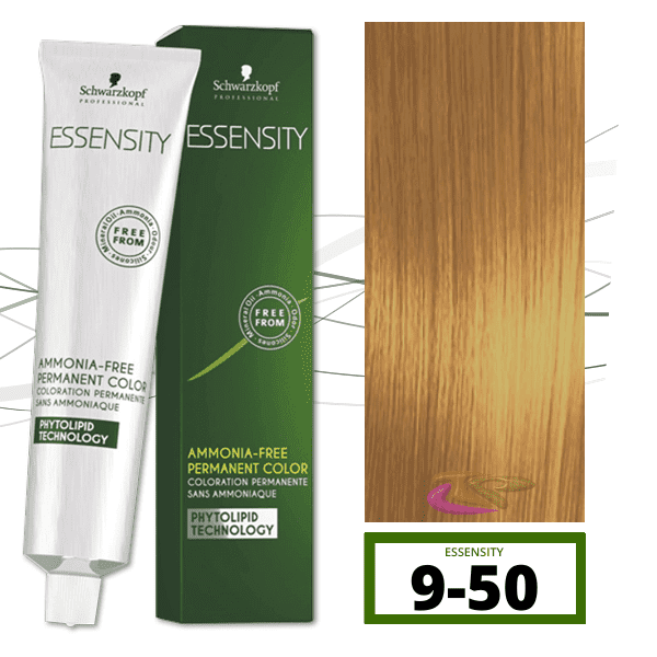 Schwarzkopf - Tinte ESSENSITY Sin Amoniaco Nature 9-50 Rubio Muy Claro Dorado Natural 60 ml