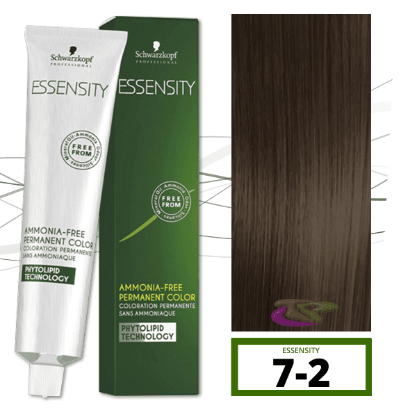 Schwarzkopf - Tinte ESSENSITY Sin Amoniaco Cedro 7-2 Rubio Medio Humo 60 ml