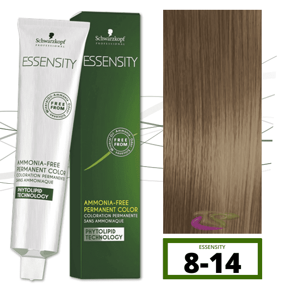 Schwarzkopf - Tinte ESSENSITY Sin Amoniaco Cedro 8-14 Rubio Claro Ceniza Beige 60 ml 