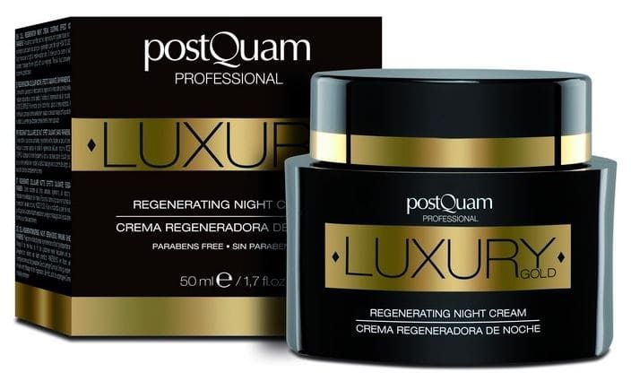 Postquam - Crema de Noche LUXURY GOLD 50 ml sin parabenos