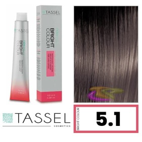 Tassel - Tinte BRIGHT COLOUR con Argán y Keratina Nº 5.1 CASTAÑO CLARO CENIZA 100 ml (03971)