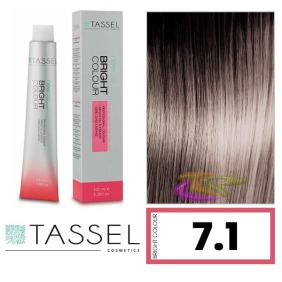 Tassel - Tinte BRIGHT COLOUR con Argán y Keratina Nº 7.1 RUBIO MEDIO CENIZA 100 ml (03969)