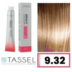 Tassel - Tinte BRIGHT COLOUR con Argán y Keratina Nº 9.32 RUBIO MUY CLARO DORADO BEIGE 100 ml (03978)