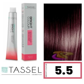 Tassel - Tinte BRIGHT COLOUR con Argán y Keratina Nº 5.5 CASTAÑO CLARO CAOBA 100 ml (03988)