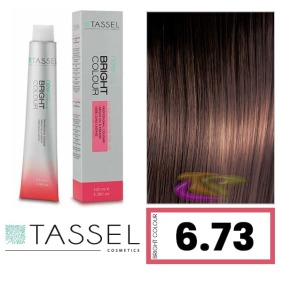 Tassel - Tinte BRIGHT COLOUR con Argán y Keratina Nº 6.73 MARRÓN AVELLANA 100 ml (03984)