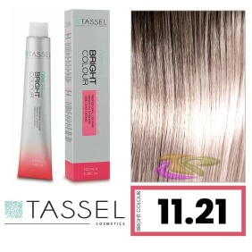 Tassel - Tinte Superaclarante BRIGHT COLOUR con Argán y Keratina Nº 11.21 RUBIO EXTRACLARO PERLA CENIZA 100 ml (03994)