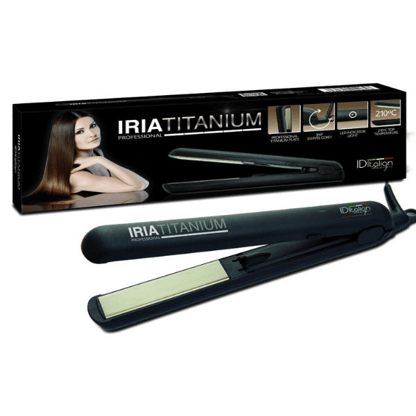 Italian Design - Plancha de Pelo IRIA TITANIUM (35w) tamaño mediano para todo tipo de largos